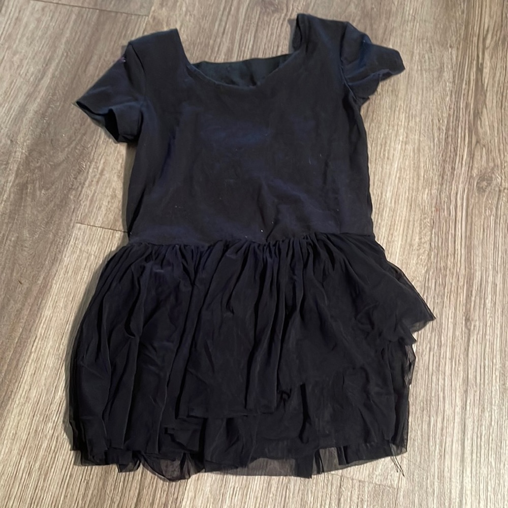 Broadway Kids Black Skirted Dance, Ballet Leotard Size 6